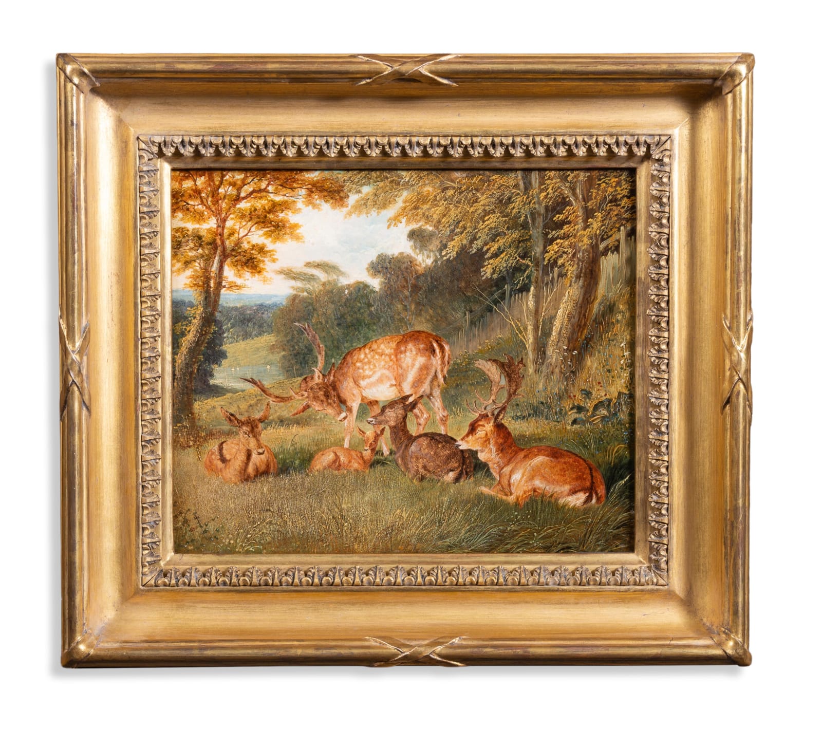 John Frederick Herring Snr (Surrey 1795-1863 Kent), Deer at Windsor Park