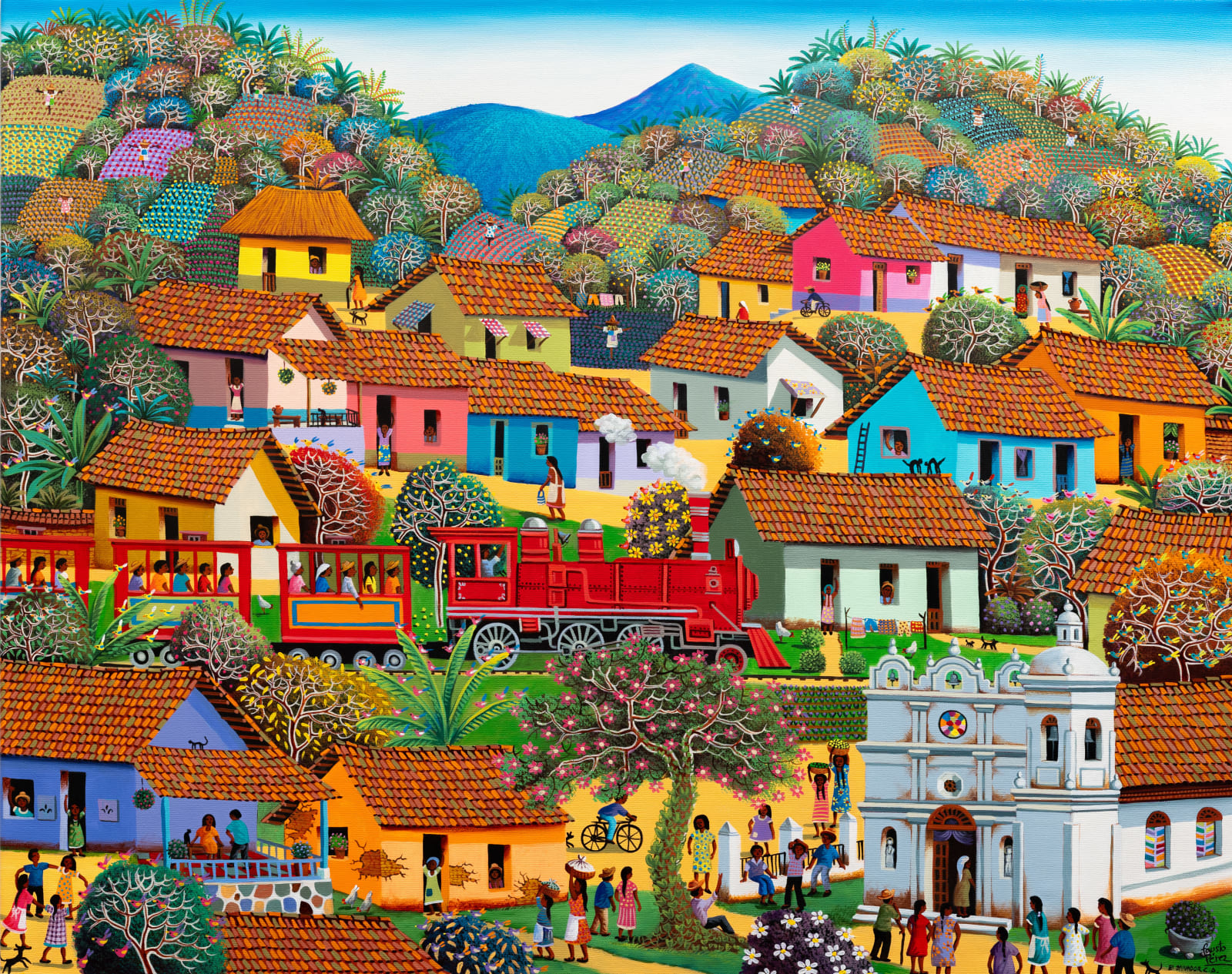 Fausto Perez, The Train Arriving at the Town, 2025