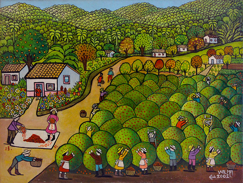 Wilma Ramos, Picking Coffee, 2002