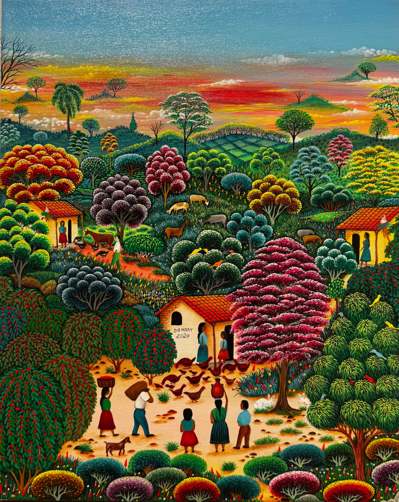 Damary (Maria Zoila Pineda), Collecting Water, 2025