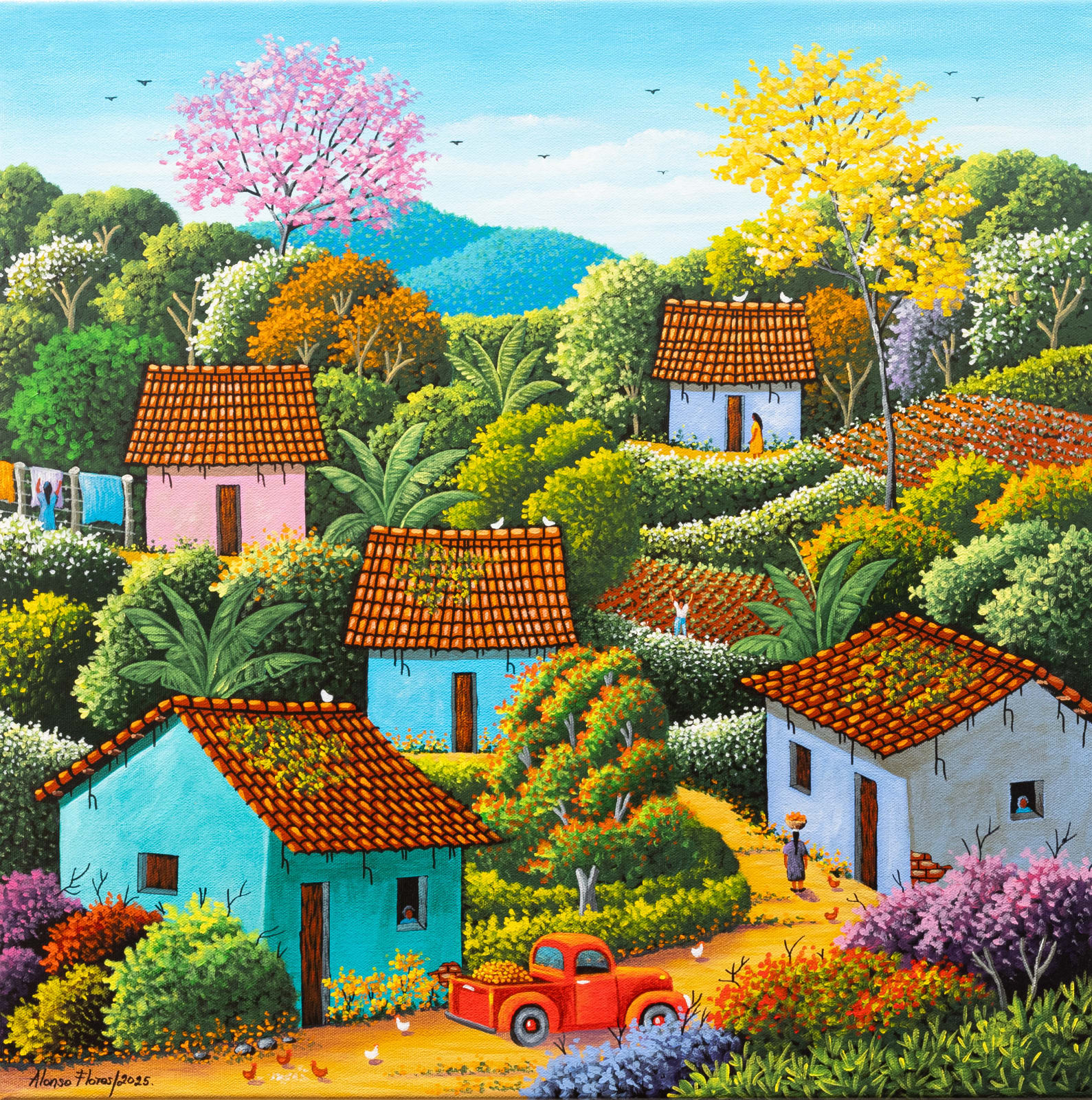 Alonso Flores, Bringing Oranges, 2025