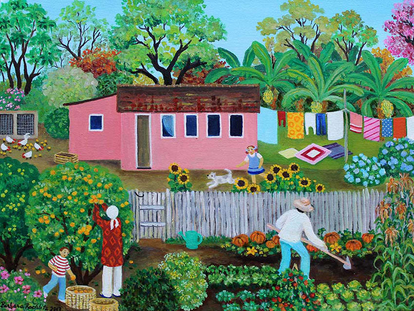 Barbara Rochlitz, Organic Vegetable Garden, 2017