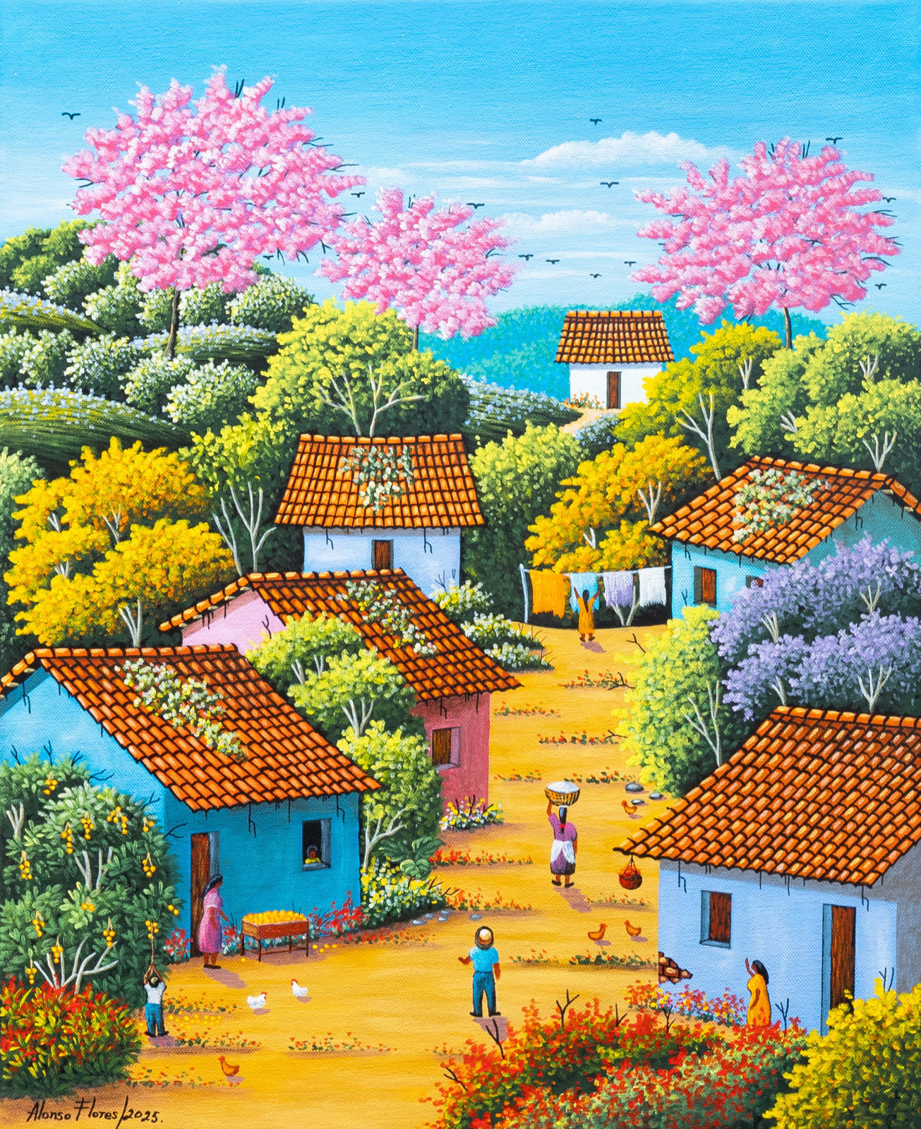 Alonso Flores, Oranges for Sale, 2025