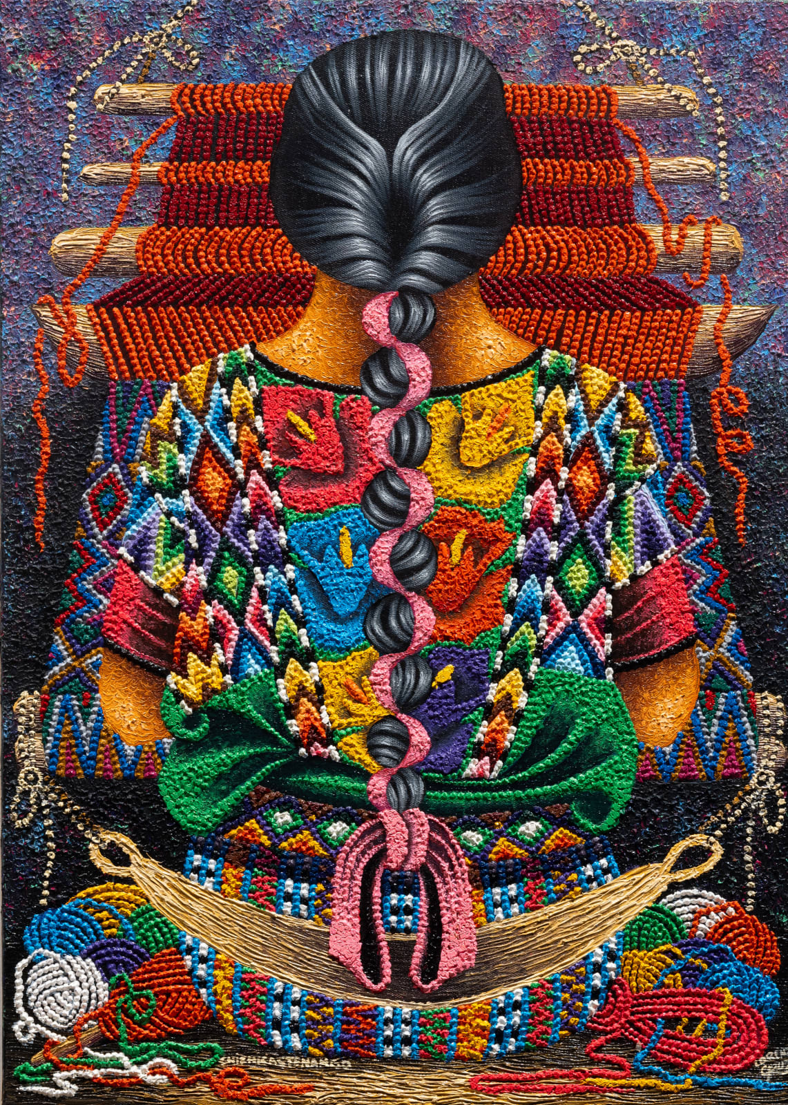 Lorenzo Cruz, Chichicastenango Weaver, 2023