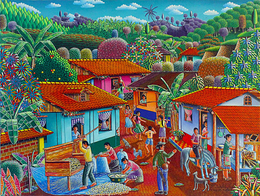 Rigoberto Melendez, Processing the Corn Harvest, 2018