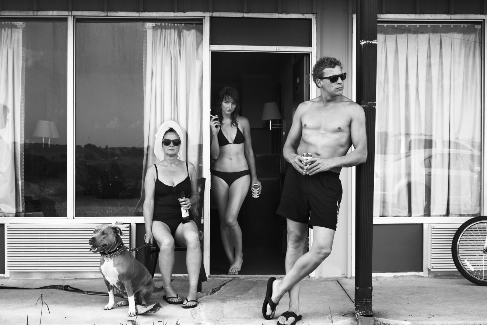 Robin de Puy, If this is true... / Self portrait with Simone and Maarten, Loudon (Tennessee) , 2015