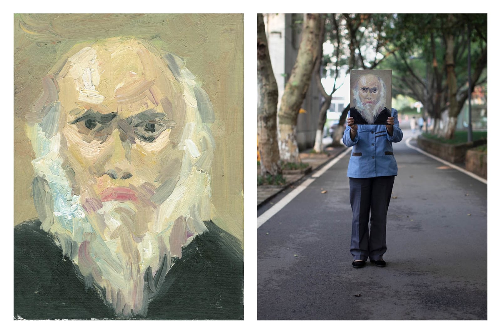 Patrick Waterhouse, The Descent of Man (Leporello), 2022