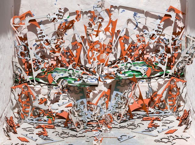 Nico Krijno, Composition with Painted Cutouts , 2018