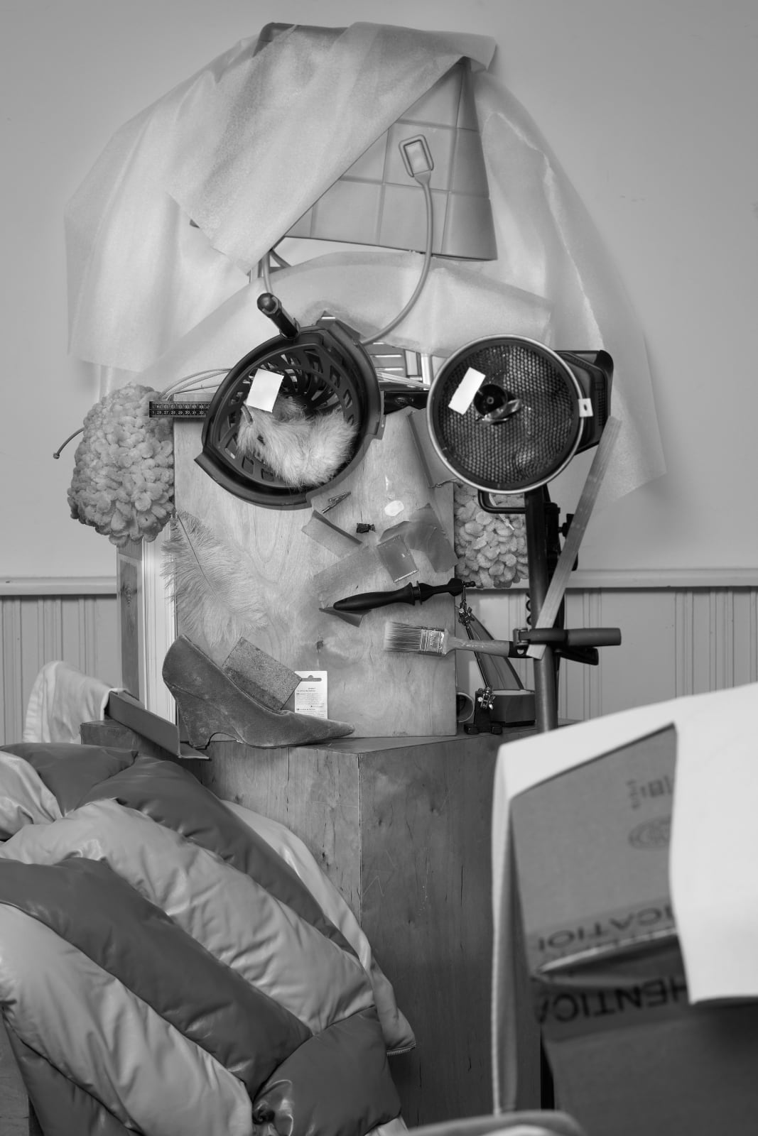 Blommers & Schumm, Portrait of David Hockney (B&W), 2022