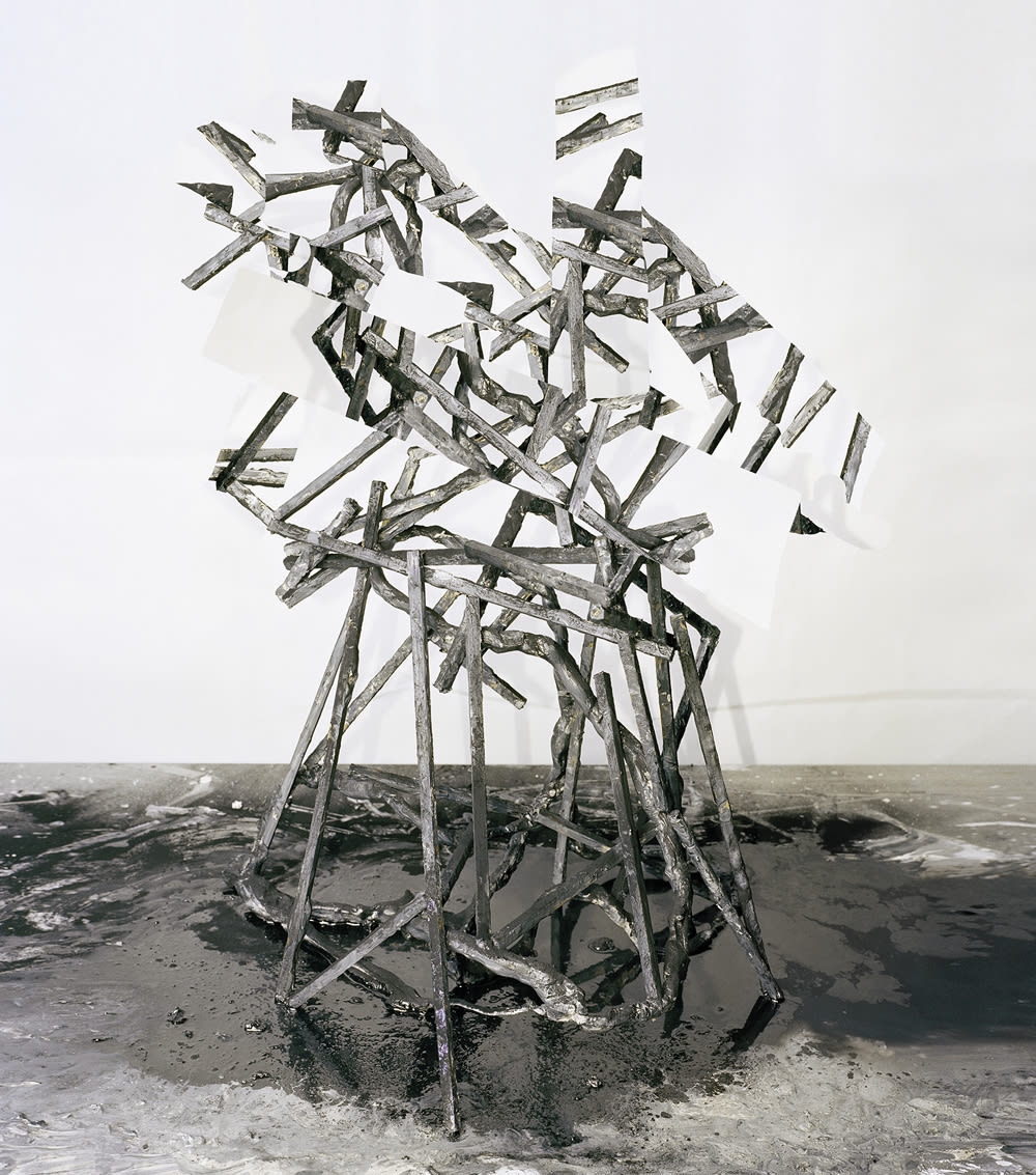 Nico Krijno, Composition with Ink and Wood , 2014