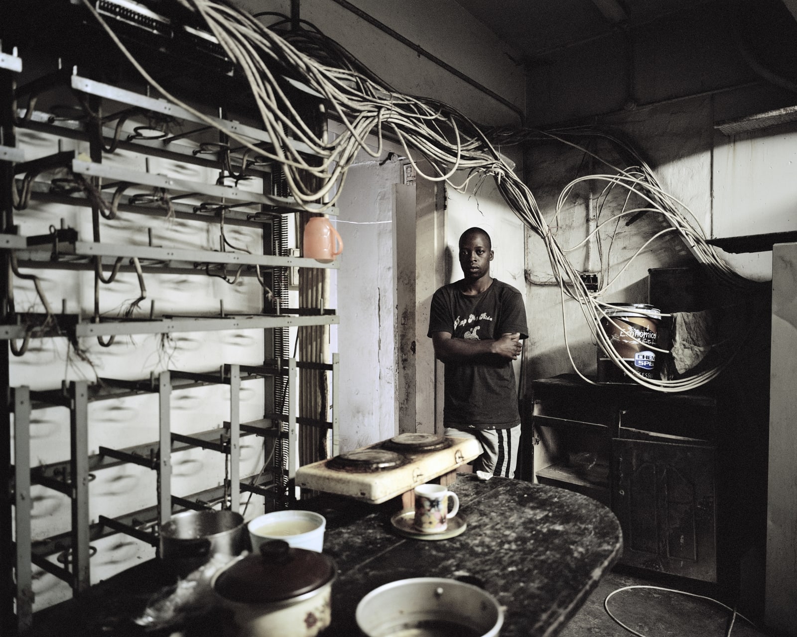 Patrick Waterhouse, Patrick Waterhouse & Mikhael Subotzky: Old electricity supply room, Ponte City, 2008