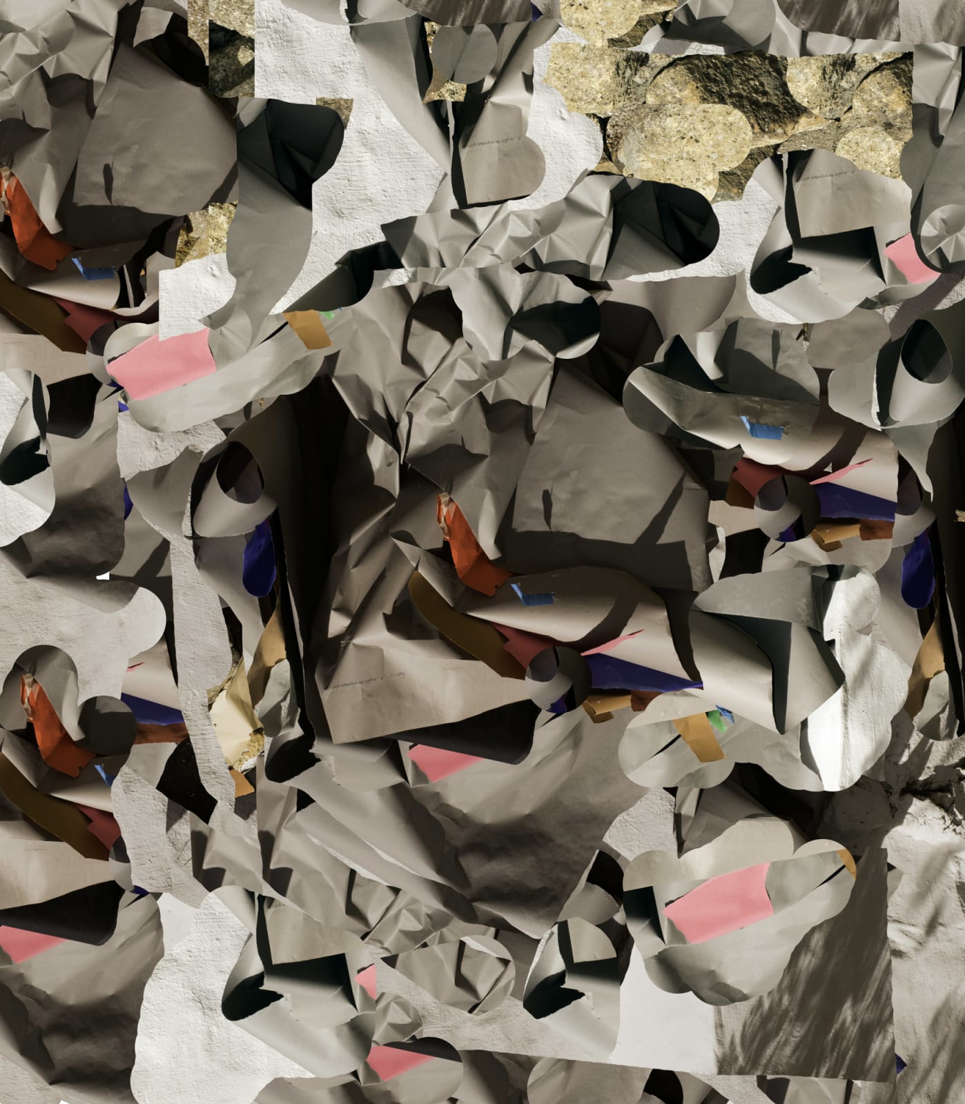 Nico Krijno, Pattern Study with Paper, 2016