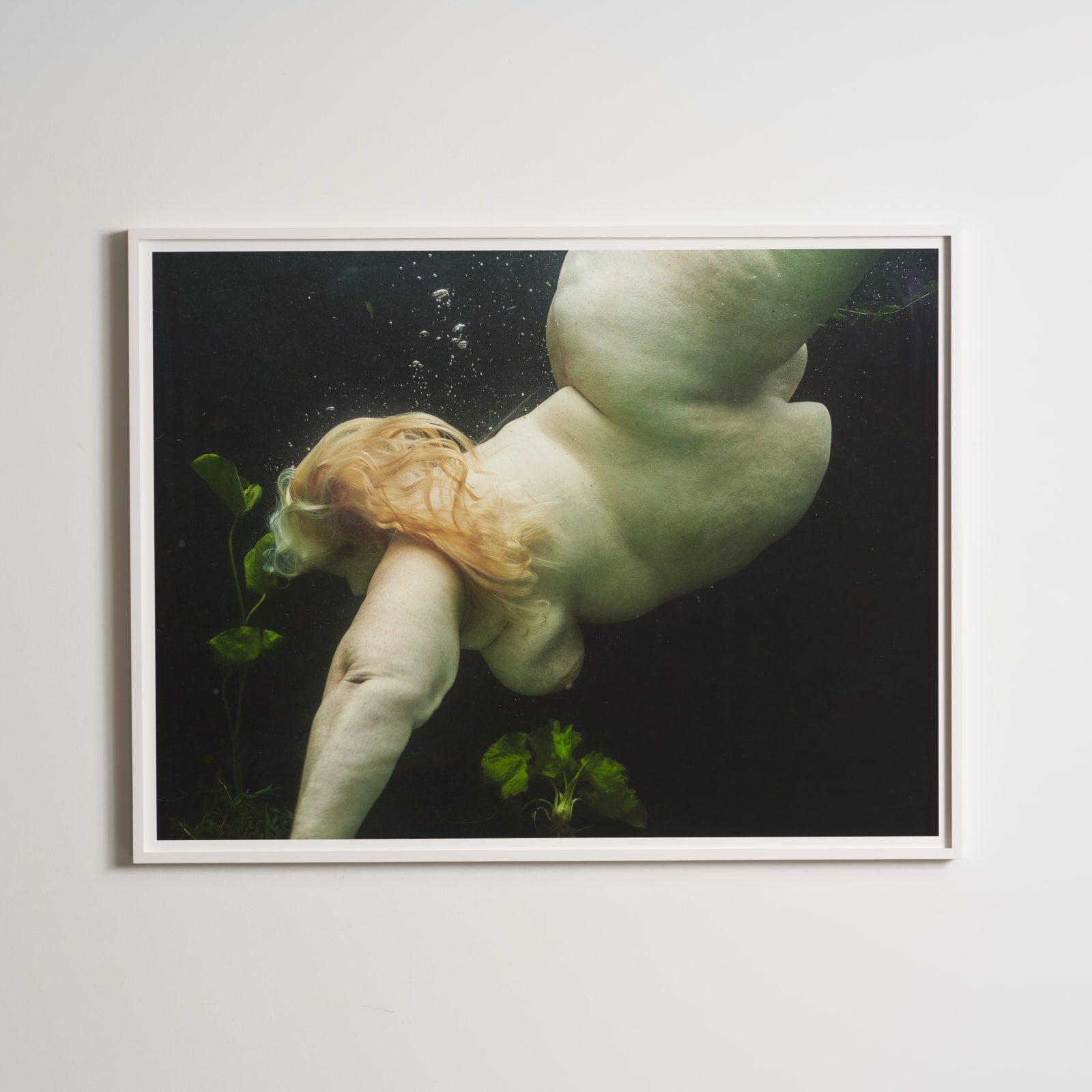 Mariken Wessels, Nude, Water and Green Leaves I, 2018