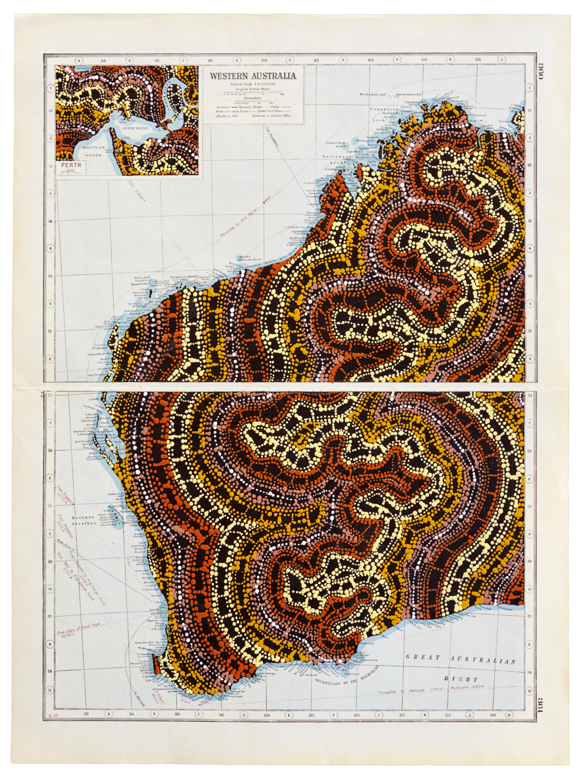 Patrick Waterhouse, Map of Western Australia 1914 / Revised with Sabrina Nangala Robertson, 2014 - 2018