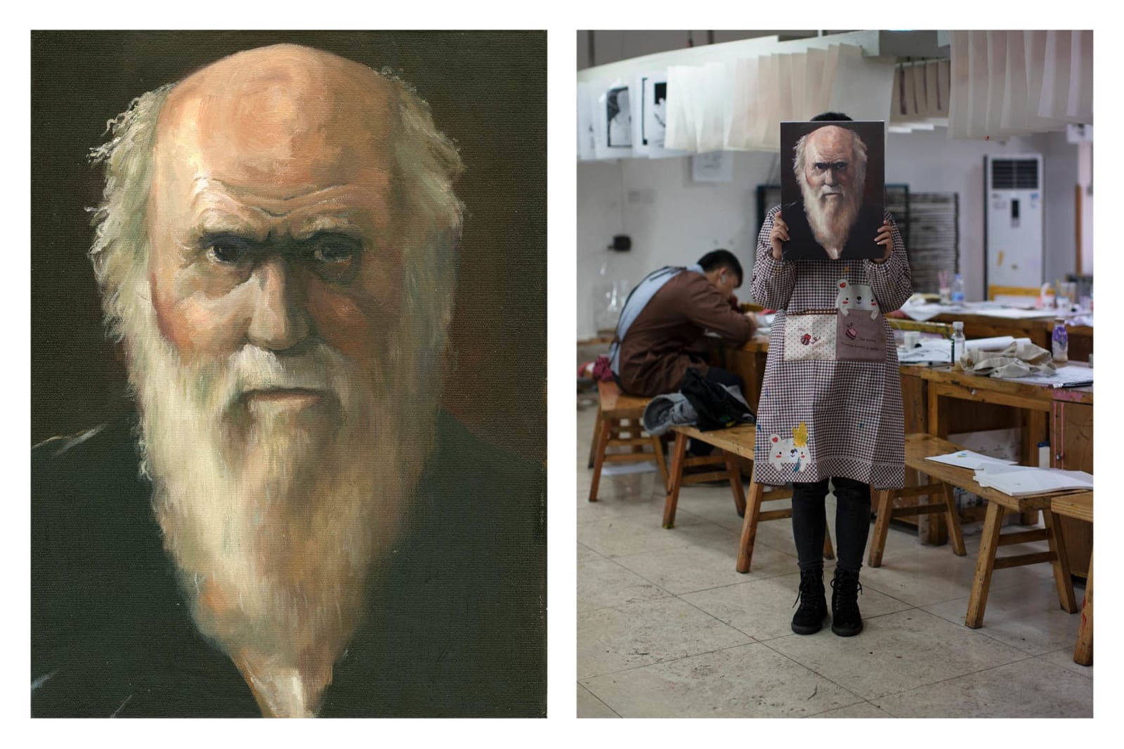 Patrick Waterhouse, The Descent of Man (Leporello), 2022