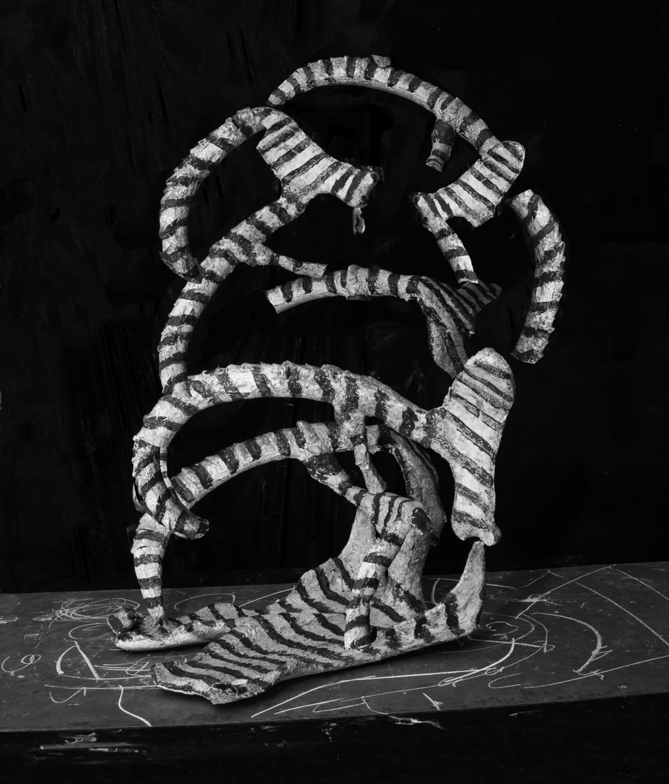 Nico Krijno, Sculpture Study with Plaster and Paint, 2017