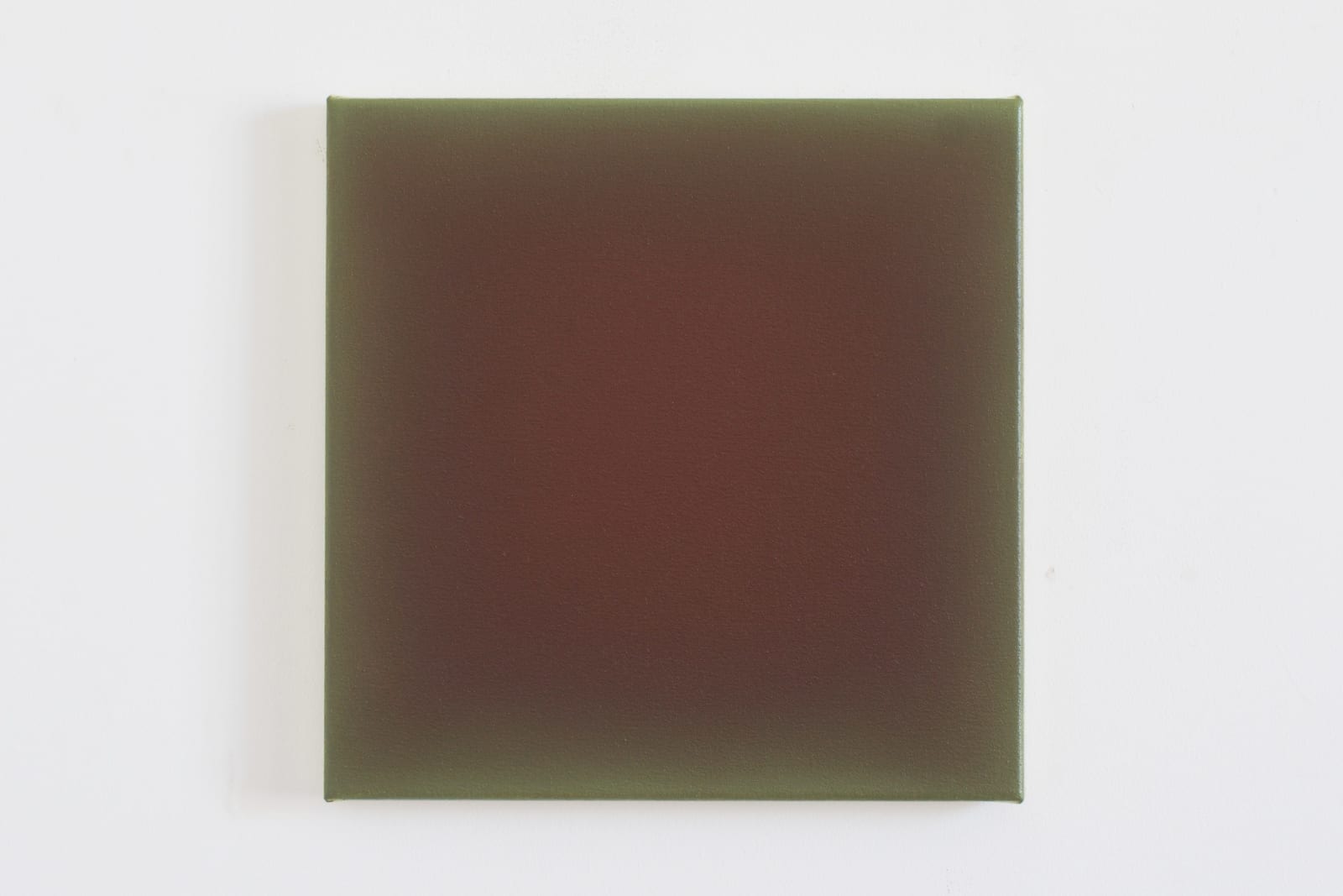 Gwen Hardie, 05.03.22, dark red on warm green, 2022