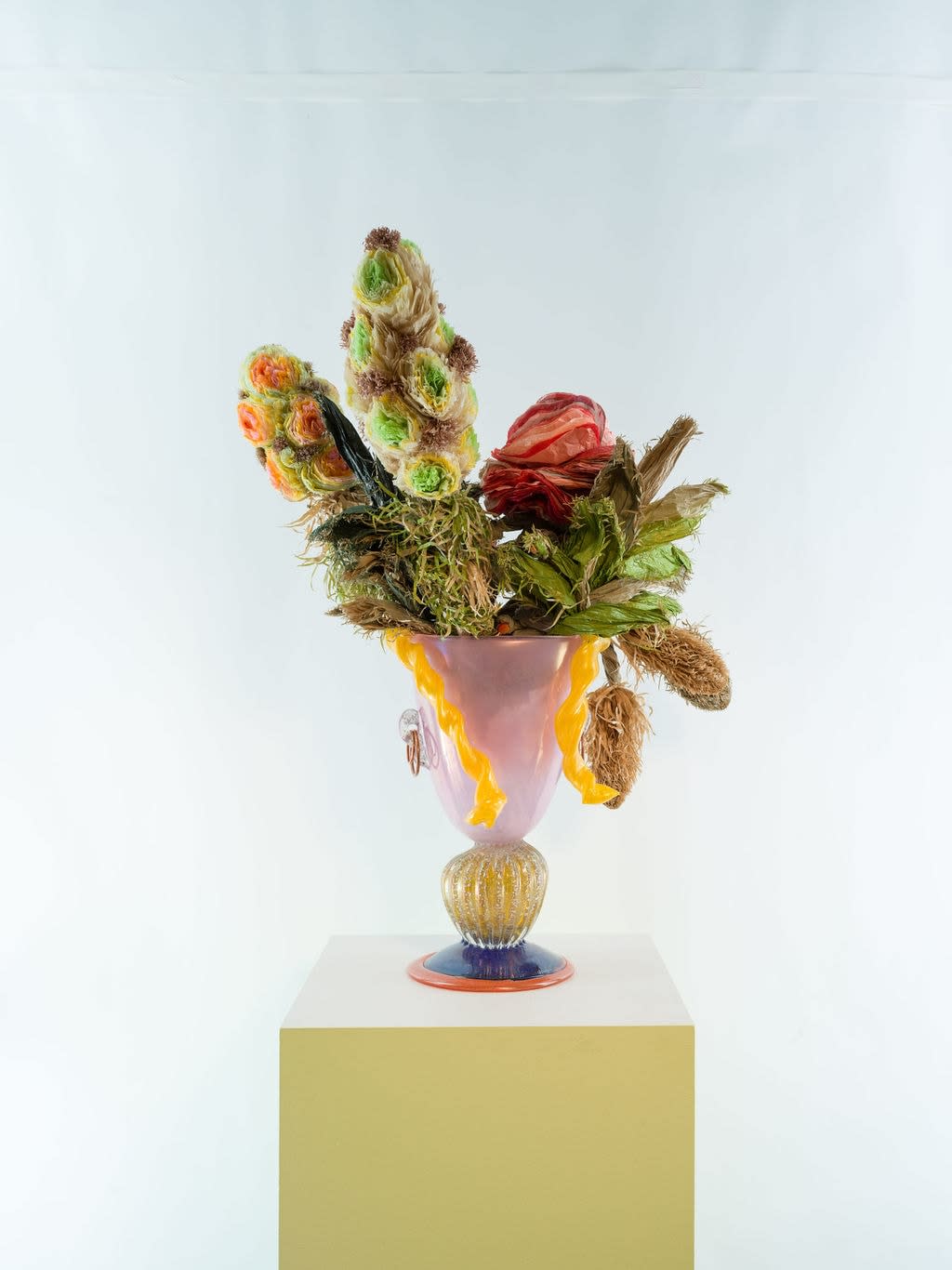 Hugh Findletar, Primitivo Pink Delite pink with blonde hair, 2024