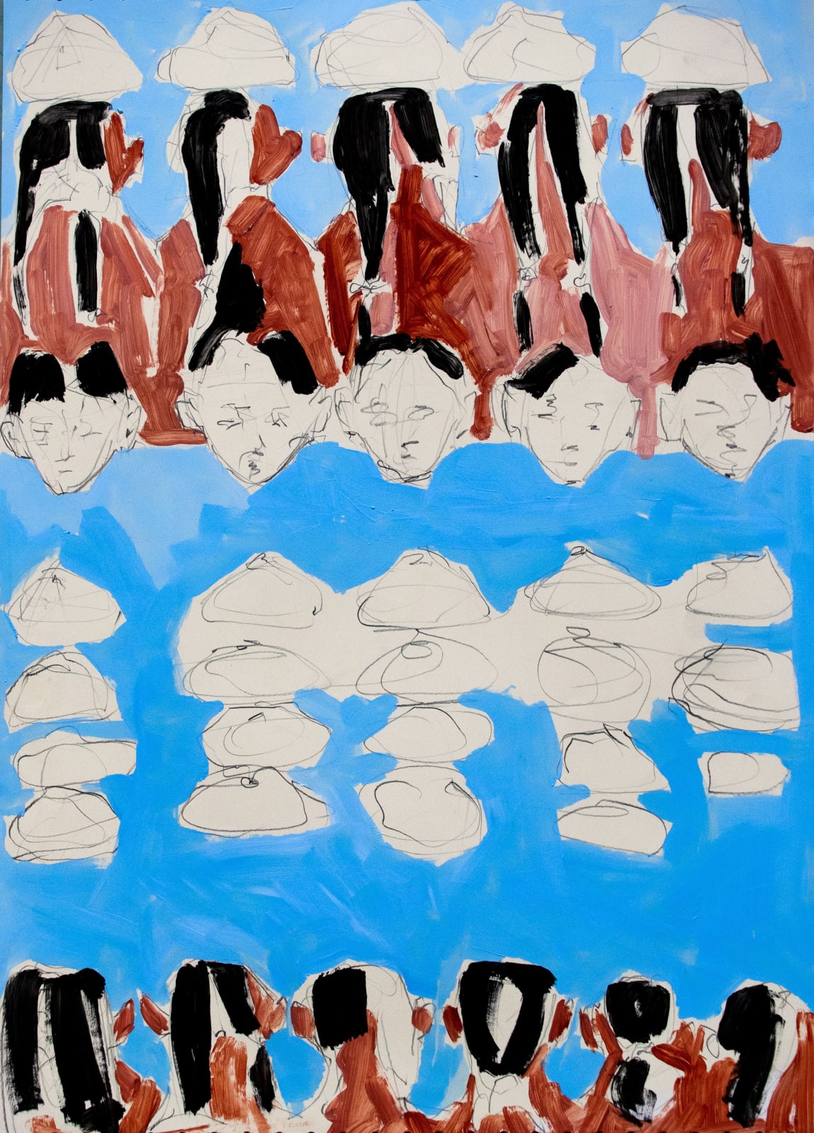 Dagim Abebe, Collective Togetherness Iv, 2024