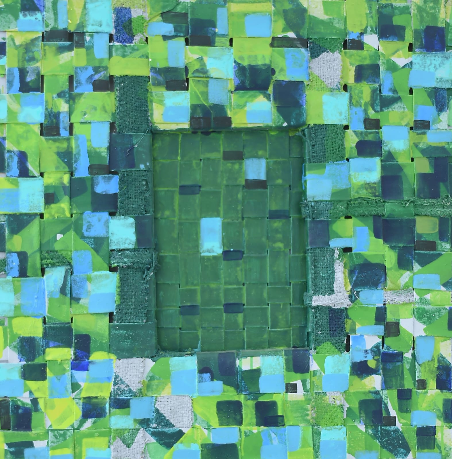 Engdaget Legesse, Dark Green on Green Frame, 2021