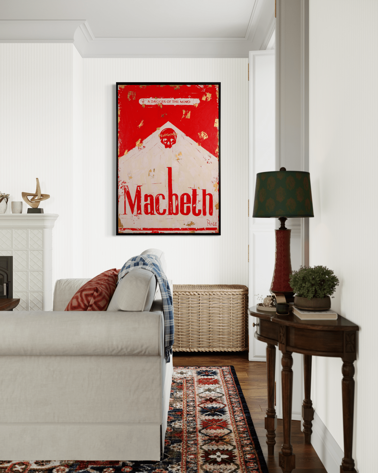 Charlotte Rose, Macbeth (A Dagger of the Mind) in red, 2023