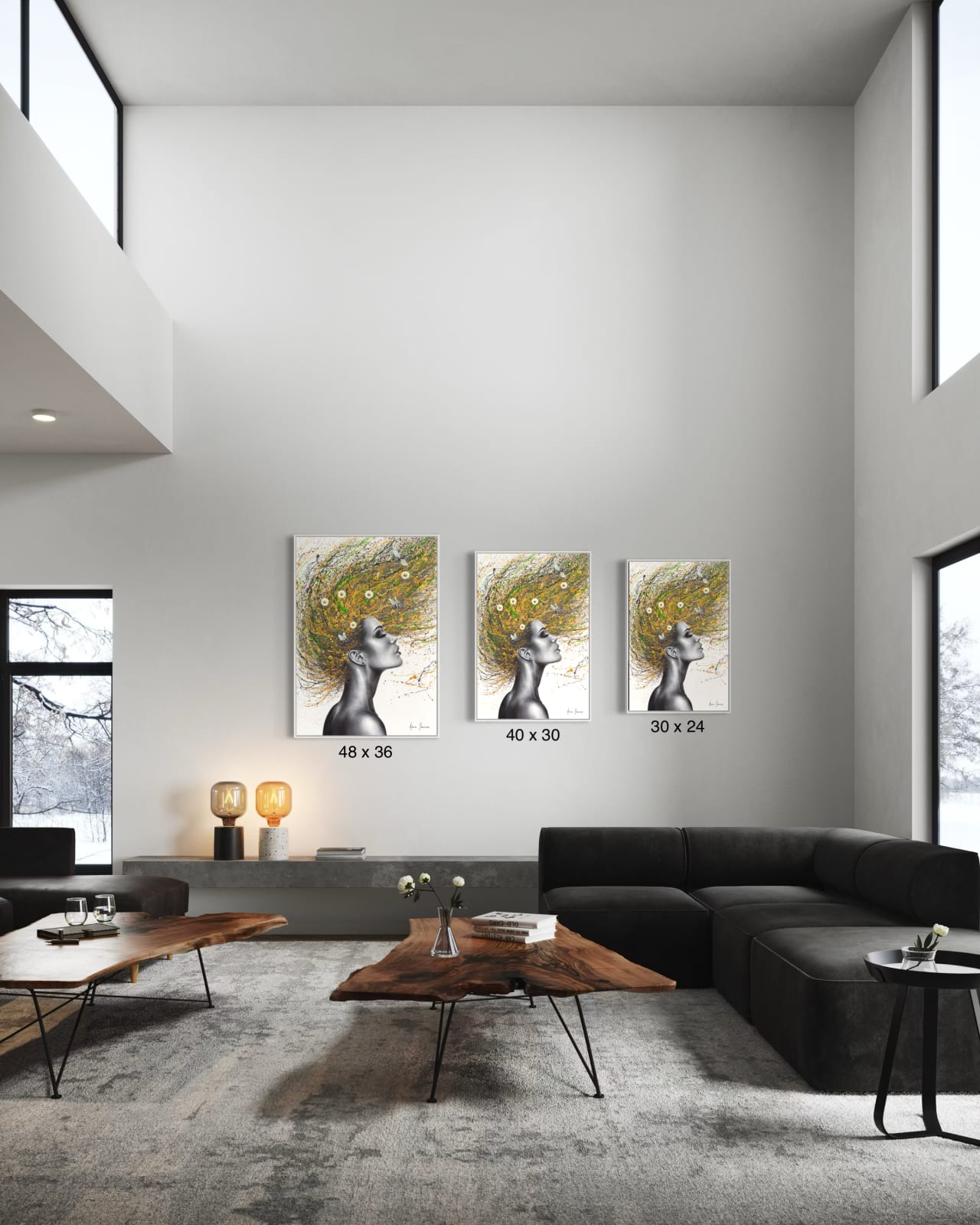 Ashvin Harrison, The Honey Bee Woman (Hand Embellished Giclée), 2024