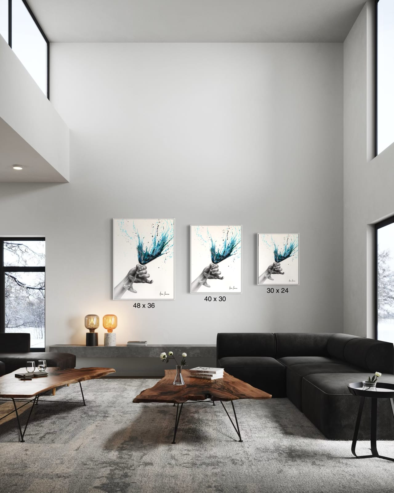 Ashvin Harrison, Deep Sea Martini (Hand Embellished Giclée), 2025