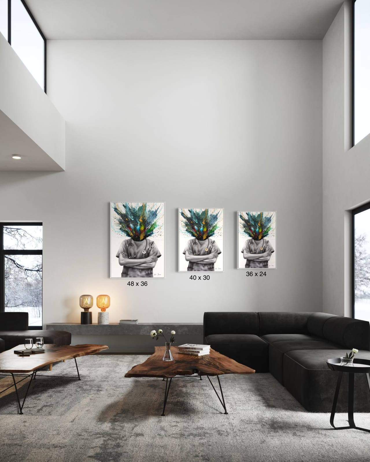 Ashvin Harrison, Medical Monday (Hand Embellished Giclée), 2024