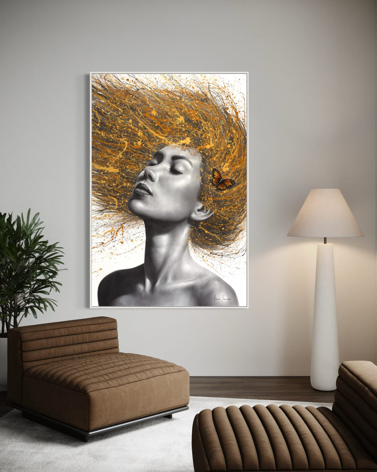 Ashvin Harrison, Wings Of The Whisperer (Original Hand Painting), 2025