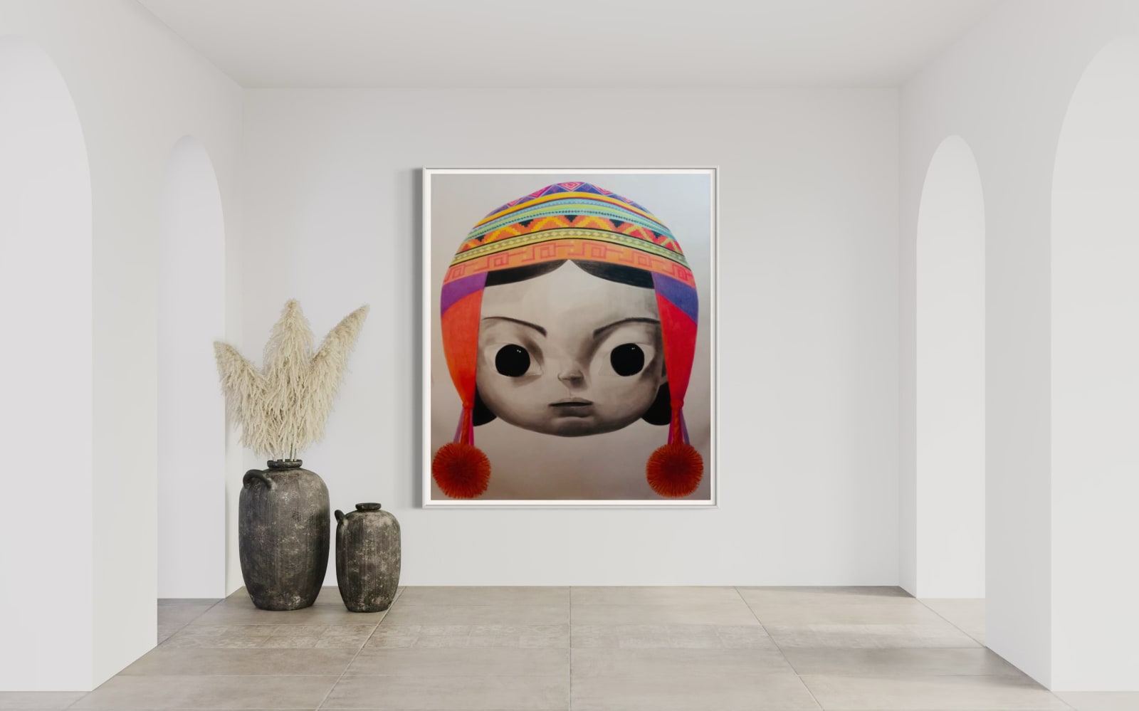 Alberto Echegaray Guevara (Cayman), Amerindian (ANDEAN GIRL AMERINDIAN EYES OF THE ANDES), 2021