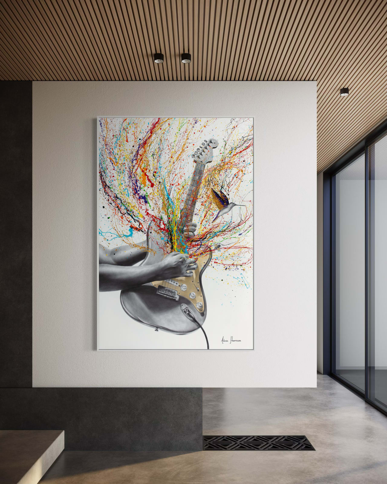 Ashvin Harrison, Rhythmic Riff (Hand Embellished Giclée), 2025