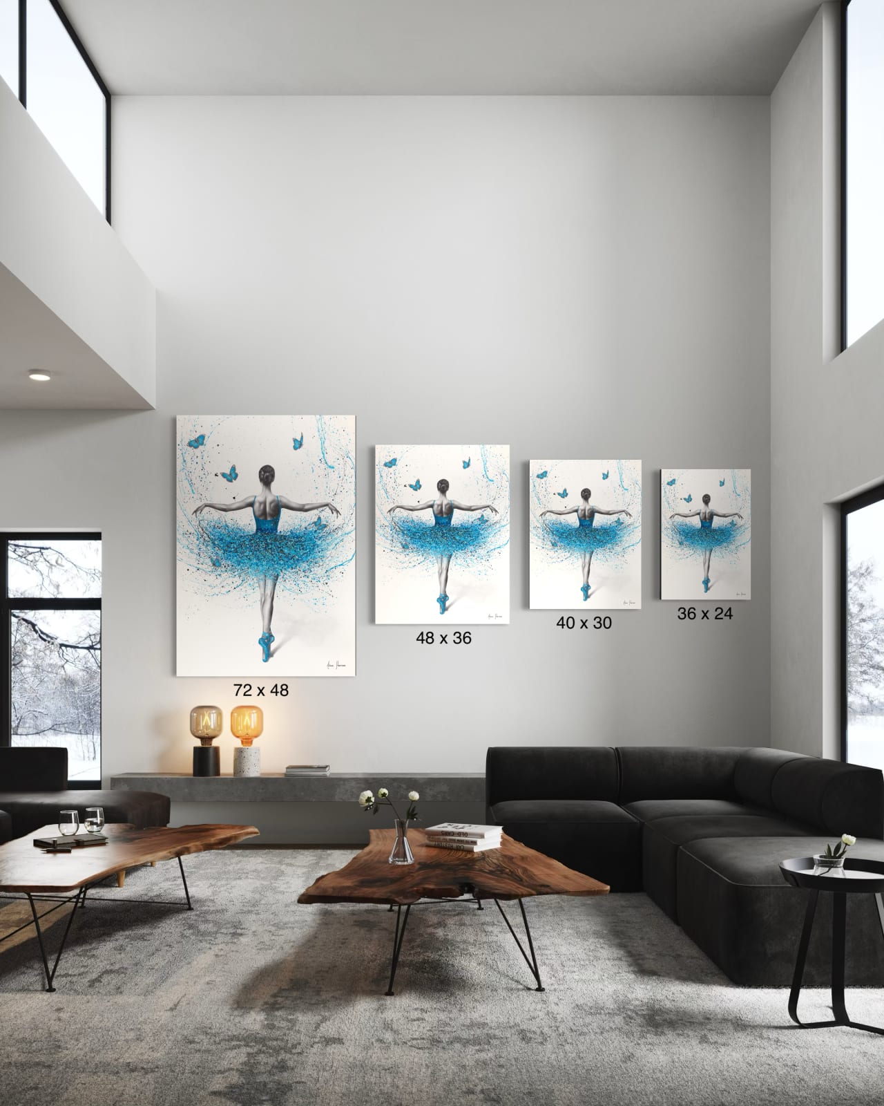 Ashvin Harrison, Crystal Butterfly Dancer (Hand Embellished Giclée), 2024