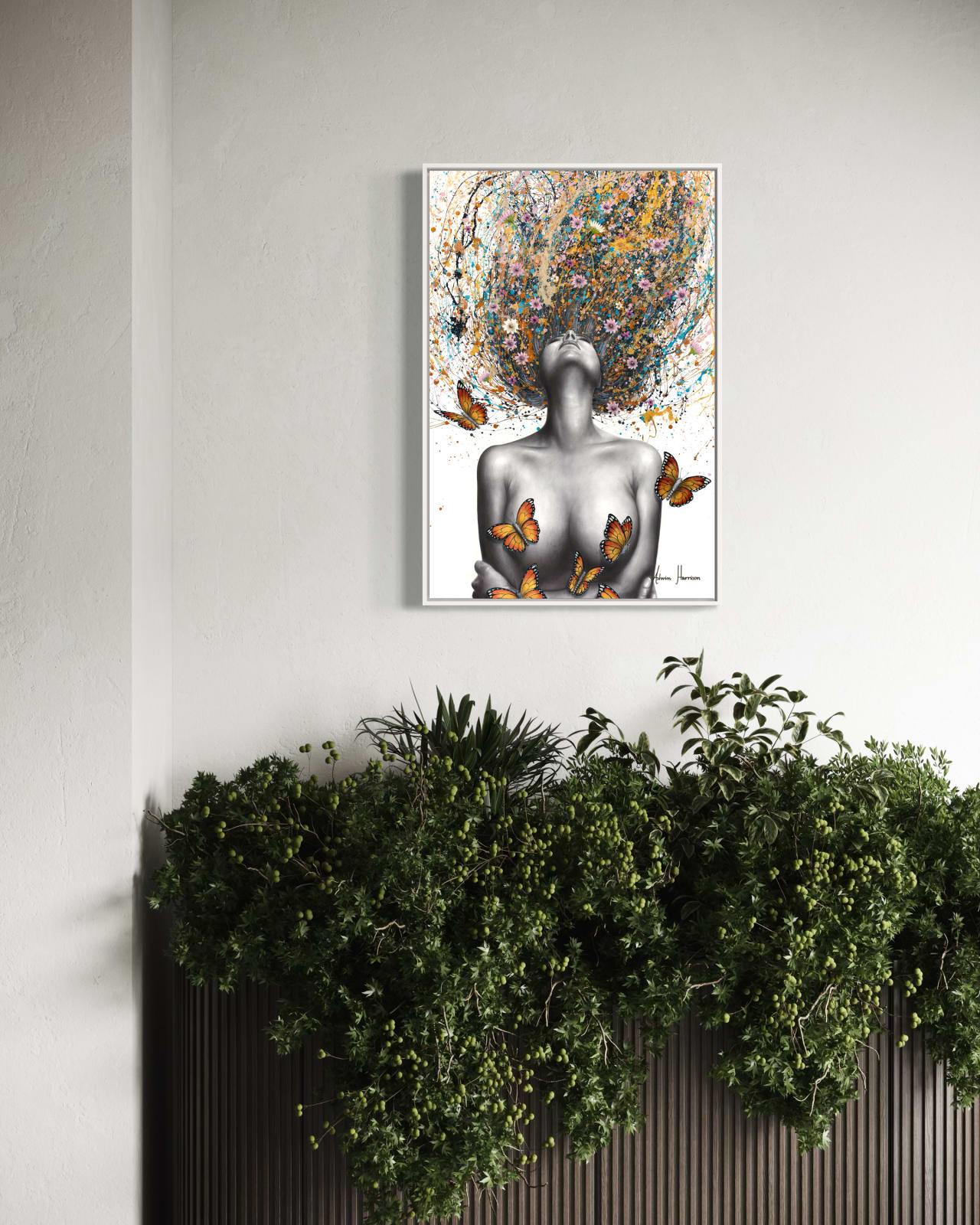 Ashvin Harrison, Monarch Rising (Original Hand Painting), 2025