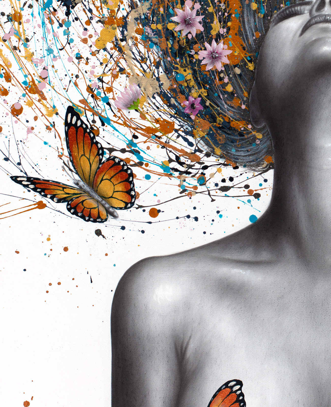 Ashvin Harrison, Monarch Rising (Original Hand Painting), 2025