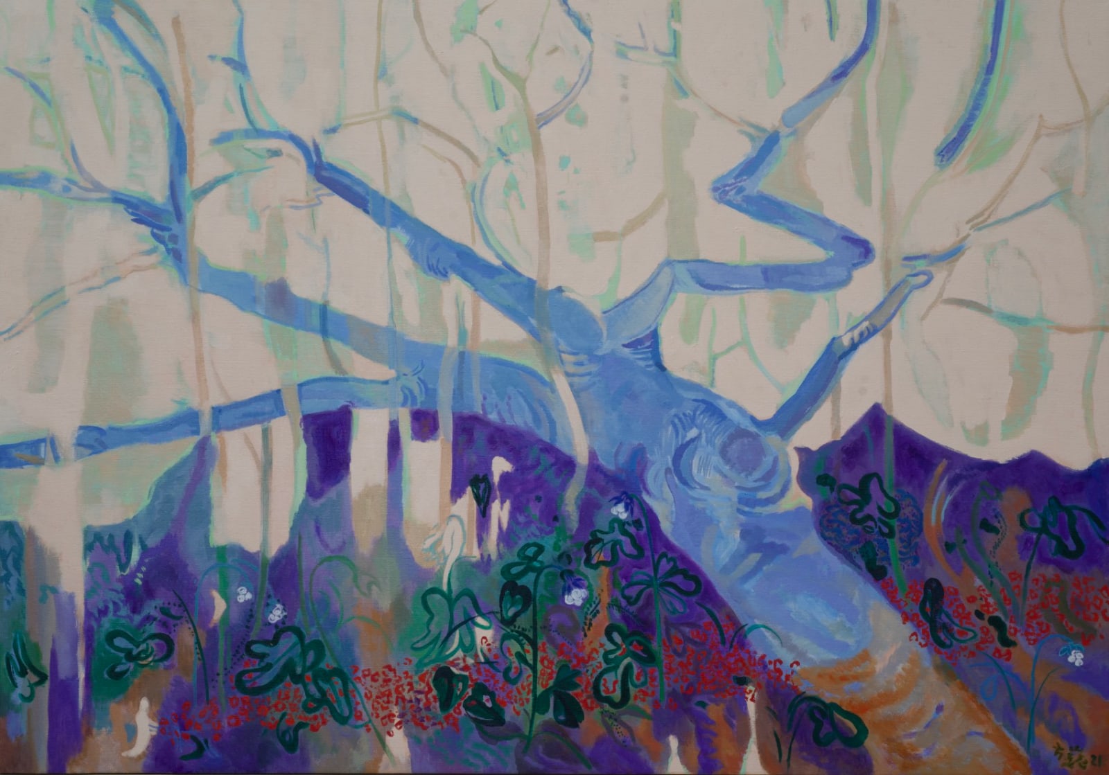 Fang Wei, Riverside vista 河边风景, 2021 | 39+ Art Space