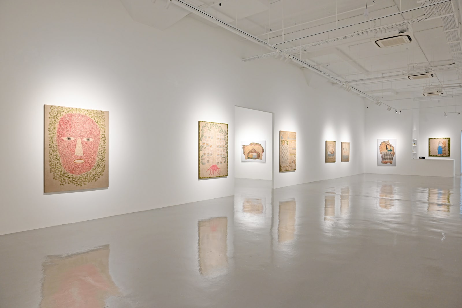 Jumaadi, Self Portrait Surrounded With Leaves, 2022