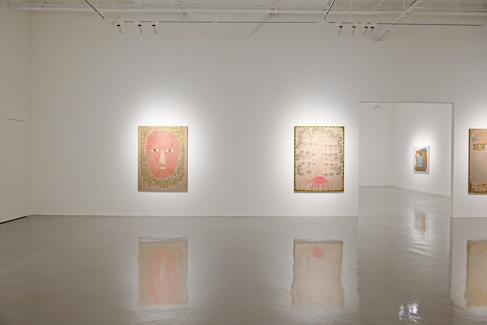 Jumaadi, Self Portrait Surrounded With Leaves, 2022