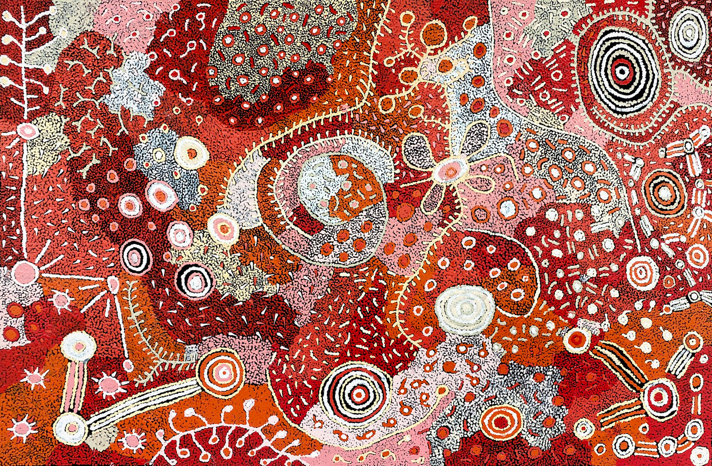 Minyma Malilu by Kay Baker, 2022, acrylic on linen