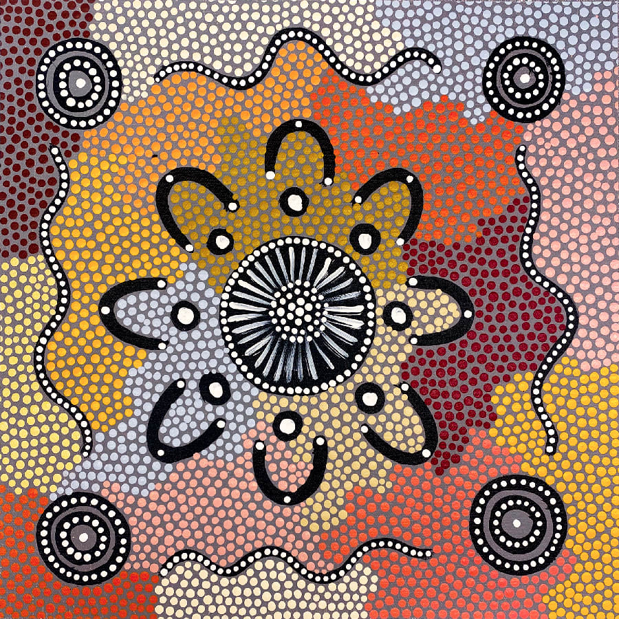 Women Collecting Wild Bush Medicine by Patsy Ross