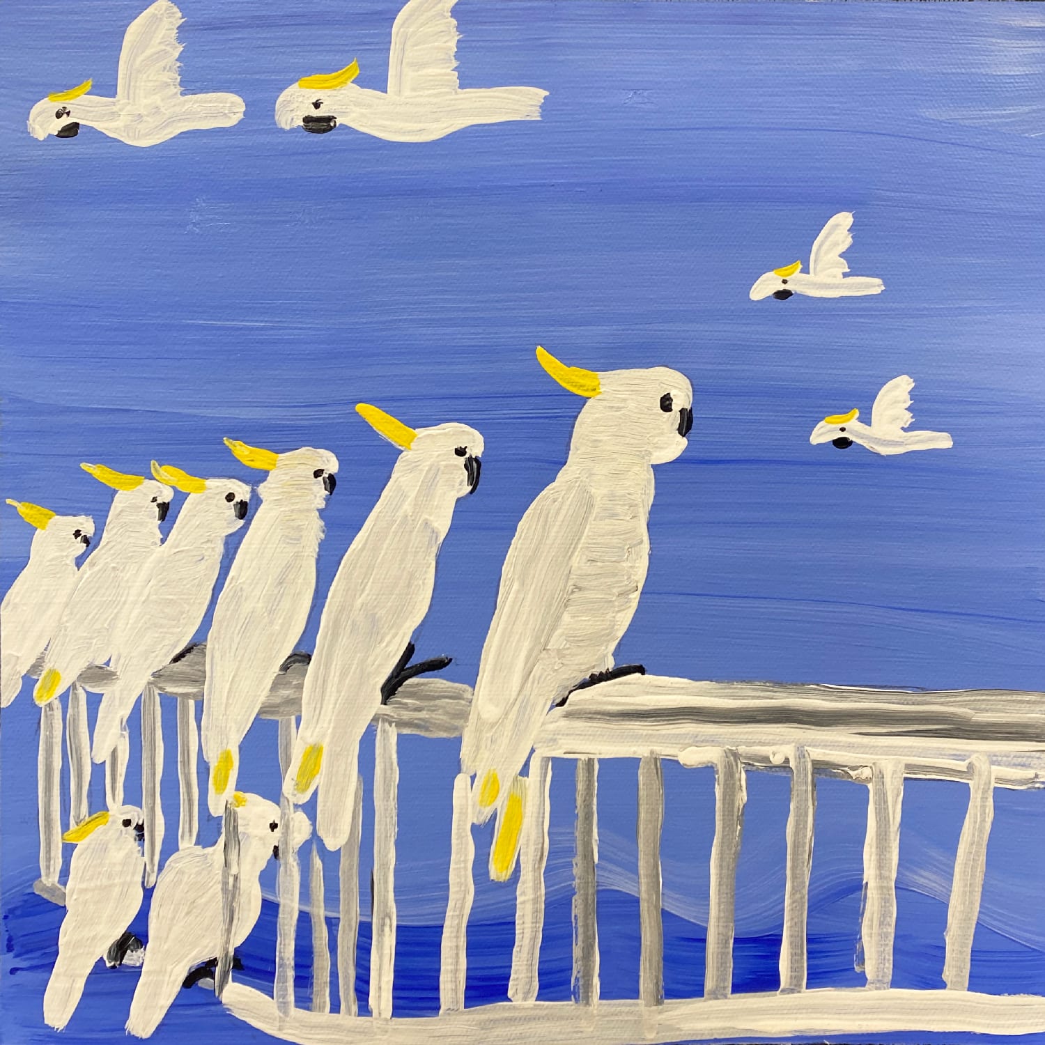 White-bums looking at the sea by Kukula McDonald, 2025