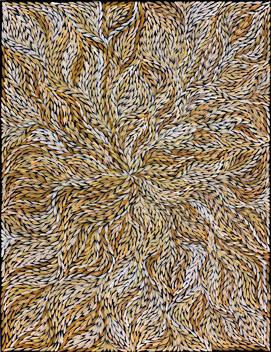 Bush Medicine Leaves by Rosemary Pitjara, 2024