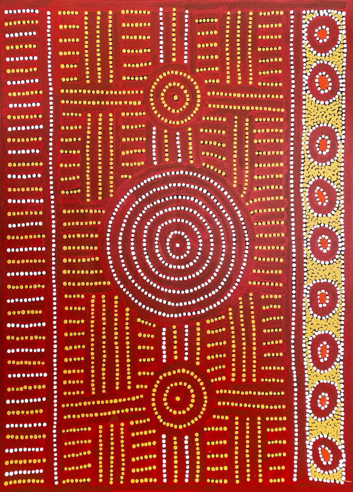 Theresa Campbell Nangala, Tingari Cycle by Theresa Campbell Nangala, 2022
