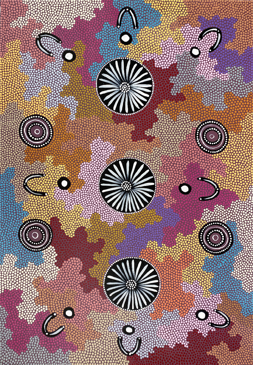 Women Collecting Wild Bush Medicine by Patsy Ross