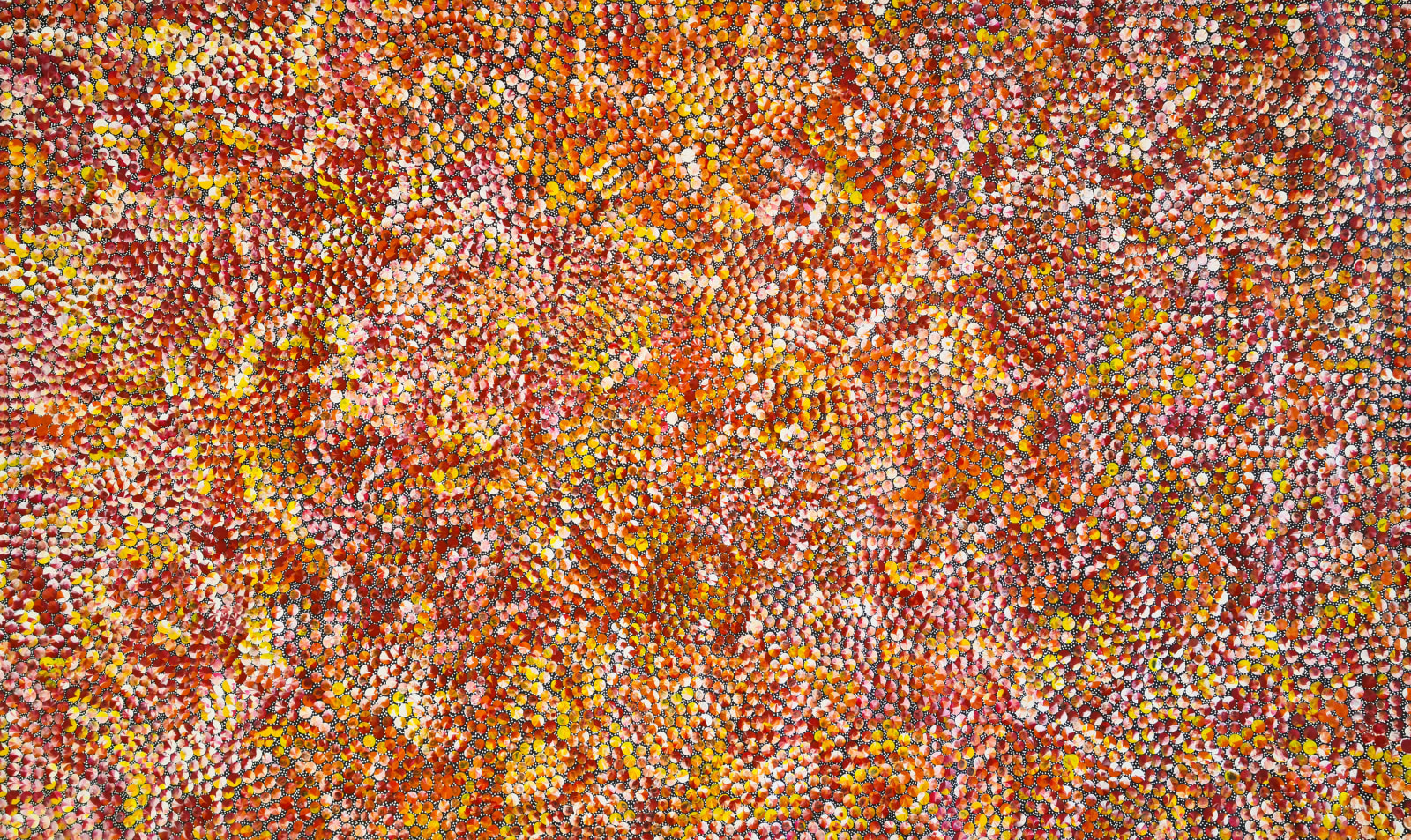 オーストラリアのアボリジナルアート「Bush Tucker」 Bush Tucker Dreaming by Aboriginal Artist Maureen Williams