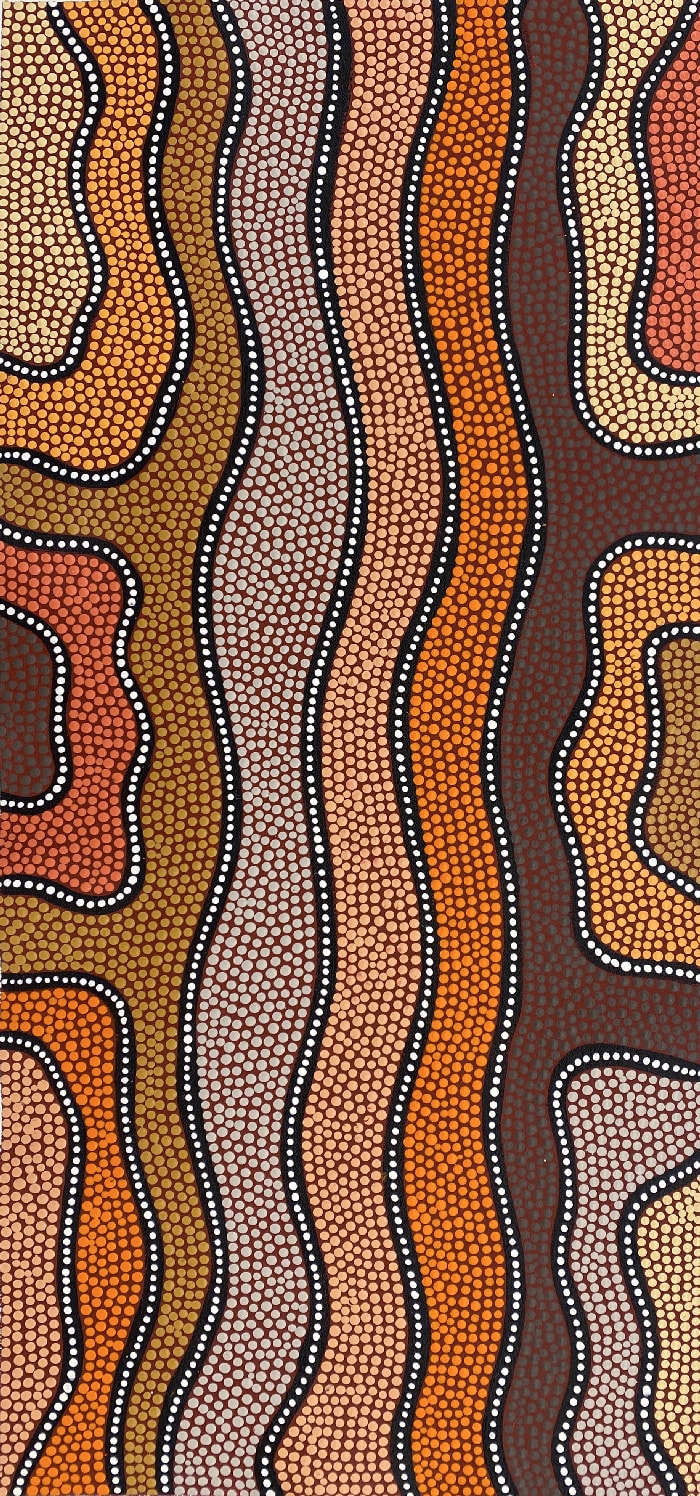 Women's Body Painting (Yawulyu) by Patsy Ross Napaltjarri