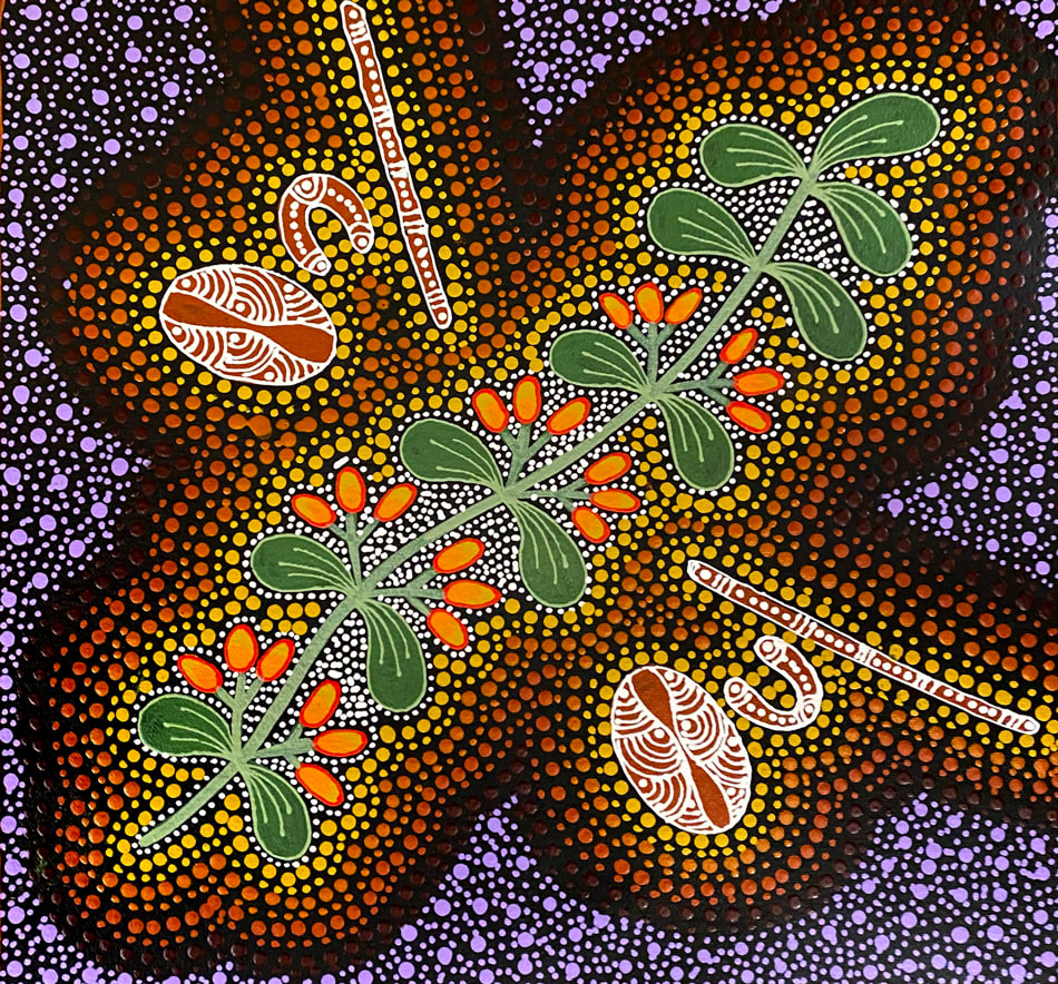 Women Gathering Edible Mistletoe by Marie Ryder, 2025