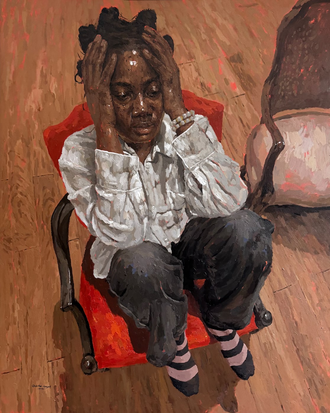 Opeyemi Olukotun, The Weight They Cannot See III, 2025