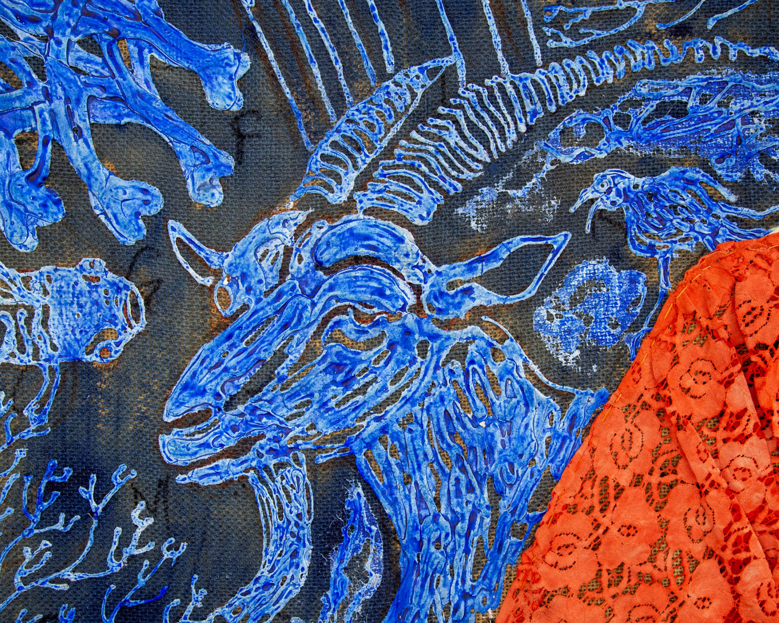 Ibrahim Bemba Kébé, Seated Spirits, 2025