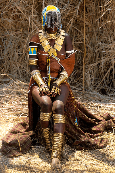 Carol Beckwith and Angela Fisher, Veiled Barabaig Girl, Tanzania, 2013