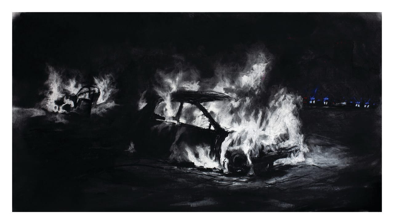 Themba Khumalo, Burning and Looting, 2019
